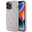 Guess GUHCP15XG4GFPI iPhone 15 Pro Max 6.7" pink/pink hard case 4G Metal Gold Logo