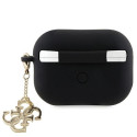 Guess GUAP2LECG4K AirPods Pro 2 (2022/2023) cover black/black Liquid Silicone Glitter Triangle Charm
