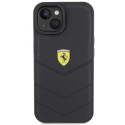 Ferrari FEHCP15SRDUK iPhone 15 / 14 / 13 6.1" black/black hardcase Quilted Metal Logo