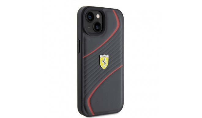 Ferrari FEHCP15SPTWK iPhone 15 / 14 / 136.1" must kõvakorpus Twist Metal Logo