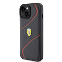 Ferrari FEHCP15SPTWK iPhone 15 / 14 / 13 6.1" black/black hardcase Twist Metal Logo