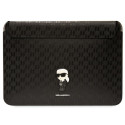 Karl Lagerfeld Sleeve KLCS16SAKHPKK 16" black/black Saffiano Monogram Ikonik