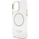 Guess GUHMP12MHTRMD iPhone 12/12 Pro 6.1" gold/gold hardcase Metal Outline Magsafe