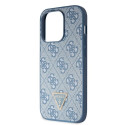 Guess GUHCP14XP4TDSCPB iPhone 14 Pro Max 6.7" blue/blue hardcase Crossbody 4G Metal Logo