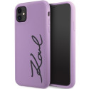 Karl Lagerfeld KLHCN61SKSVGU iPhone 11 / Xr 6.1" purple/purple hardcase Silicone Signature Karl Lagerfeld KLHCN61SKSVGU iPhone 11 / Xr 6.1" purple/purple hardcase Silicone Signature
