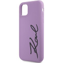 Karl Lagerfeld KLHCN61SKSVGU iPhone 11 / Xr 6.1" purple/purple hardcase Silicone Signature Karl Lagerfeld KLHCN61SKSVGU iPhone 11 / Xr 6.1" purple/purple hardcase Silicone Signature