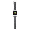 Karl Lagerfeld KLAWMSAKLHPG Apple Watch Strap 38/40/41mm silver/silver strap Saffiano Monogram