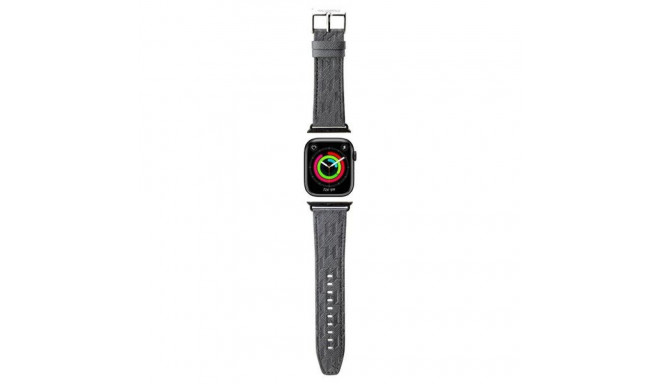 Karl Lagerfeld rihm KLAWMSAKLHPG AppleWatch 38/40/41mm hõbedane rihm Saffiano monogramm