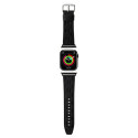 Karl Lagerfeld KLAWMSAKLHPK Apple Watch Strap 38/40/41mm black/black strap Saffiano Monogram