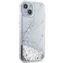 Guess GUHCP14SLCSGSGH iPhone 14 / 15 / 13 6.1" white/white hardcase Liquid Glitter Marble