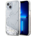 Guess GUHCP14SLCSGSGH iPhone 14 / 15 / 13 6.1" white/white hardcase Liquid Glitter Marble