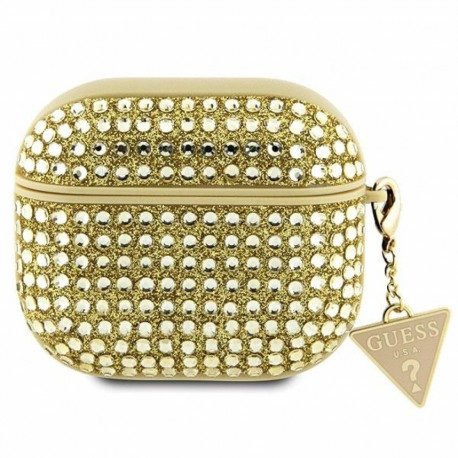 Guess GUA3HDGTPD AirPods 3 cover gold Rhinestone Triangle Charm