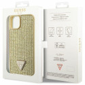 Guess GUHCP14MHDGTPD iPhone 14 Plus / 15 Plus 6.7" gold/gold hardcase Rhinestone Triangle