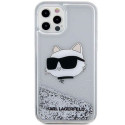 Karl Lagerfeld KLHCP12MLNCHCS iPhone 12/ 12 Pro 6.1" silver/silver hardcase Glitter Choupette Head