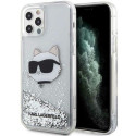 Karl Lagerfeld KLHCP12MLNCHCS iPhone 12/ 12 Pro 6.1" silver/silver hardcase Glitter Choupette Head Karl Lagerfeld KLHCP12MLNCHCS iPhone 12/ 12 Pro 6.1" silver/silver hardcase Glitter Choupette Head
