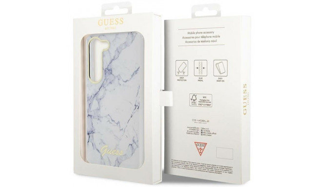 Guess GUHCS23SPCUMAH S23 S911 valge kõvakaaneline Marble