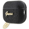 Guess GUAP2GLGSHK AirPods Pro 2 (2022/2023) cover black/black Glitter Flake 4G Charm