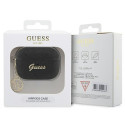 Guess GUAP2GLGSHK AirPods Pro 2 (2022/2023) cover black/black Glitter Flake 4G Charm