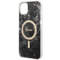 Guess GUBPP14MHMEACSK Case+ Charger Set iPhone 14 Plus / 15 Plus 6.7" black/black hard case Marble M Guess GUBPP14MHMEACSK Case+ Charger Set iPhone 14 Plus / 15 Plus 6.7" black/black hard case Marble M