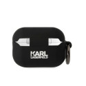 Karl Lagerfeld KLAP2RUNIKK AirPods Pro 2 (2022/2023) cover black/black Silicone Karl Head 3D