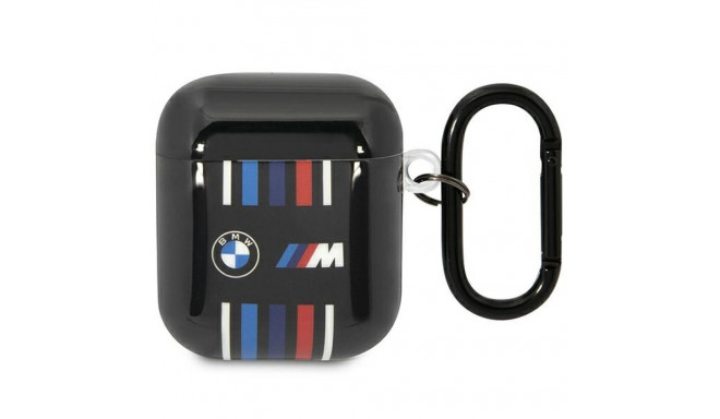 BMW BMA222SWTK AirPods 1/2 cover black/black Multiple Colored Lines