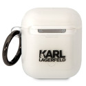 Karl Lagerfeld KLA2HNIKTCT AirPods 1/2 cover transparent Karl`s Head