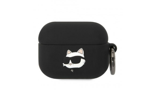 Karl Lagerfeld KLAPRUNCHK AirPods Pro cover black/black Silicone Choupette Head 3D