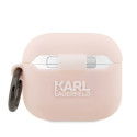 Karl Lagerfeld KLA3RUNIKP AirPods 3 cover pink/pink Silicone Karl Head 3D