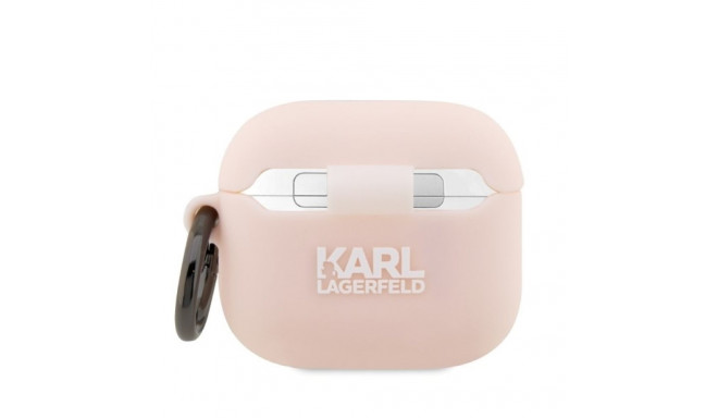 Karl Lagerfeld KLA3RUNIKP AirPods 3 cover pink/pink Silicone Karl Head 3D