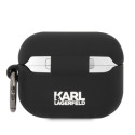 Karl Lagerfeld KLAPRUNCHK AirPods Pro cover black/black Silicone Choupette Head 3D