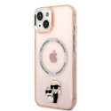 Karl Lagerfeld KLHMP14SHNKCIP iPhone 14 / 15 / 13 6.1" hardcase pink Iconic Karl&Choupette Magsafe Karl Lagerfeld KLHMP14SHNKCIP iPhone 14 / 15 / 13 6.1" hardcase pink Iconic Karl&Choupette Magsafe