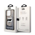 Karl Lagerfeld KLHCP14XLNCHCK iPhone 14 Pro Max 6.7" black/black hardcase Glitter Choupette Head