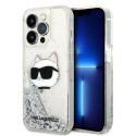 Karl Lagerfeld KLHCP14XLNCHCS iPhone 14 Pro Max 6.7" silver/silver hardcase Glitter Choupette Head Karl Lagerfeld KLHCP14XLNCHCS iPhone 14 Pro Max 6.7" silver/silver hardcase Glitter Choupette Head