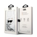 Karl Lagerfeld KLHCP14XLNCHCS iPhone 14 Pro Max 6.7" silver/silver hardcase Glitter Choupette Head Karl Lagerfeld KLHCP14XLNCHCS iPhone 14 Pro Max 6.7" silver/silver hardcase Glitter Choupette Head