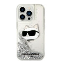 Karl Lagerfeld KLHCP14XLNCHCS iPhone 14 Pro Max 6.7" silver/silver hardcase Glitter Choupette Head Karl Lagerfeld KLHCP14XLNCHCS iPhone 14 Pro Max 6.7" silver/silver hardcase Glitter Choupette Head