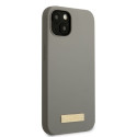 Guess GUHMP13SSPLG iPhone 13 mini 5.4" gray/gray hard case Silicone Logo Plate MagSafe