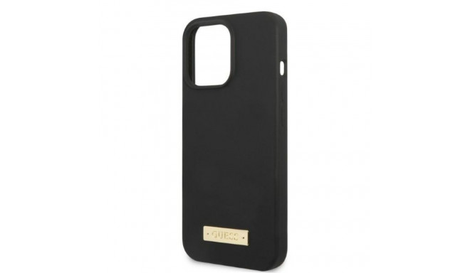 Guess GUHMP13LSPLK iPhone 13 Pro / 136.1" must kõvakaaneline silikoonist logo plaadiga MagSafe