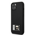 Karl Lagerfeld KLHCP13S3DKPK iPhone 13 mini 5.4" black/black hardcase Ikonik Patch Karl Lagerfeld KLHCP13S3DKPK iPhone 13 mini 5.4" black/black hardcase Ikonik Patch