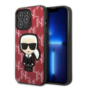 Karl Lagerfeld KLHCP13XPMNIKPI iPhone 13 Pro Max 6.7" hardcase red Monogram Ikonik Patch