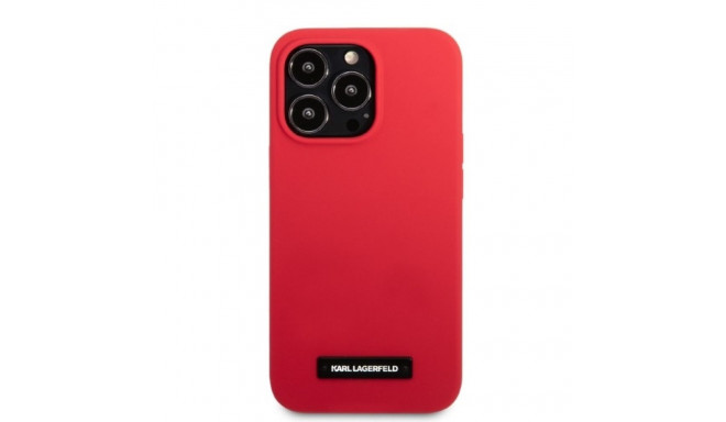 Karl Lagerfeld KLHCP13LSLMP1R iPhone 13 Pro / 13 6.1" hardcase red Silicone Plaque