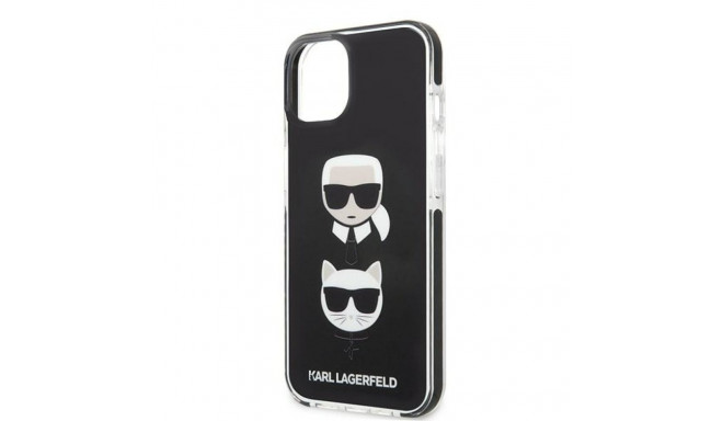 Karl Lagerfeld KLHCP13STPE2TK iPhone 13 mini 5.4" kõvakaan must Karl&Choupette Head