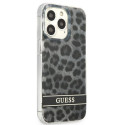 Guess GUHCP13LHSLEOK iPhone 13 Pro / 13 6.1" gray/gray hardcase Leopard