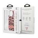 Guess GUHCP13LHSLEOP iPhone 13 Pro / 13 6.1" pink hard case Leopard