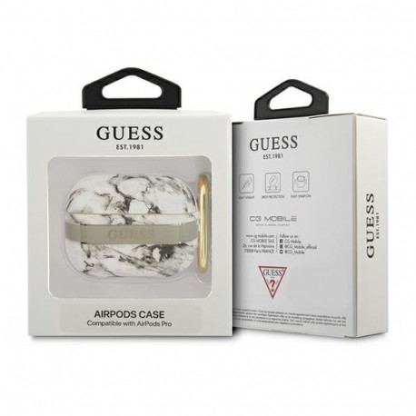 Guess GUAPHCHMAG AirPods Pro cover gray Marble Strap Collection