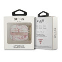 Guess GUA3HCHMAP AirPods 3 cover pink/pink Marble Strap Collection