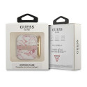 Guess GUA2HCHMAP AirPods 1/2 cover pink/pink Marble Strap Collection