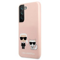 Karl Lagerfeld KLHCS22MSSKCI S22+ S906 hardcase light pink/light pink Silicone Ikonik Karl & Choupet