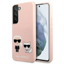 Karl Lagerfeld KLHCS22MSSKCI S22+ S906 hardcase light pink/light pink Silicone Ikonik Karl & Choupet