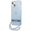 Guess GUHCP13SHTSGSB iPhone 13 mini 5.4" blue/blue hardcase Translucent Stap