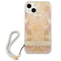 Guess GUHCP13SHFLSD iPhone 13 mini 5.4" gold/gold hardcase Flower Strap